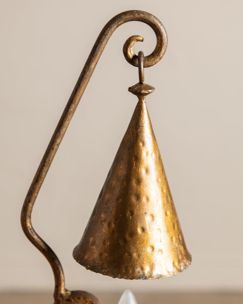 Spanish Wrought Iron Brutalist Table Lamp, France, 1950's