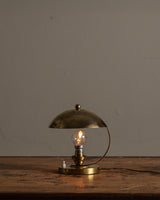 Art Deco Brass Bauhaus Table Lamp, 1930's