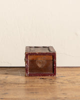 Folk Art Scallop Wood Box w/ Signature