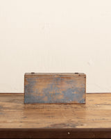 Folk Art Scallop Wood Box w/ Signature