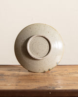 Studio Pottery Footed Blue Floral Plate
