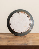 Round Abstract Studio Pottery Plate, Signed