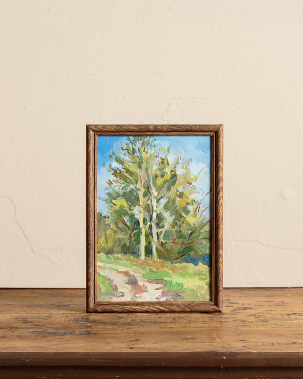 "The Charm of Spring" Oil Painting by Efim Shekhter, 1970's