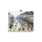 "The Boulevard Montmartre on a Winter Morning" Art Print - Lone Fox