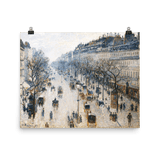 "The Boulevard Montmartre on a Winter Morning" Art Print - Lone Fox