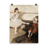 "The Dance Lesson" Art Print - Lone Fox