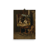 "The Easel of the Artist (1887)" Art Print - Lone Fox
