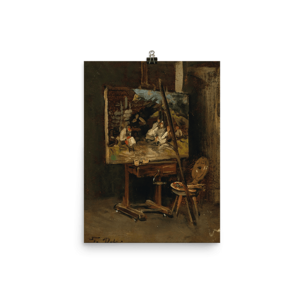 "The Easel of the Artist (1887)" Art Print - Lone Fox