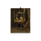 "The Easel of the Artist (1887)" Art Print - Lone Fox