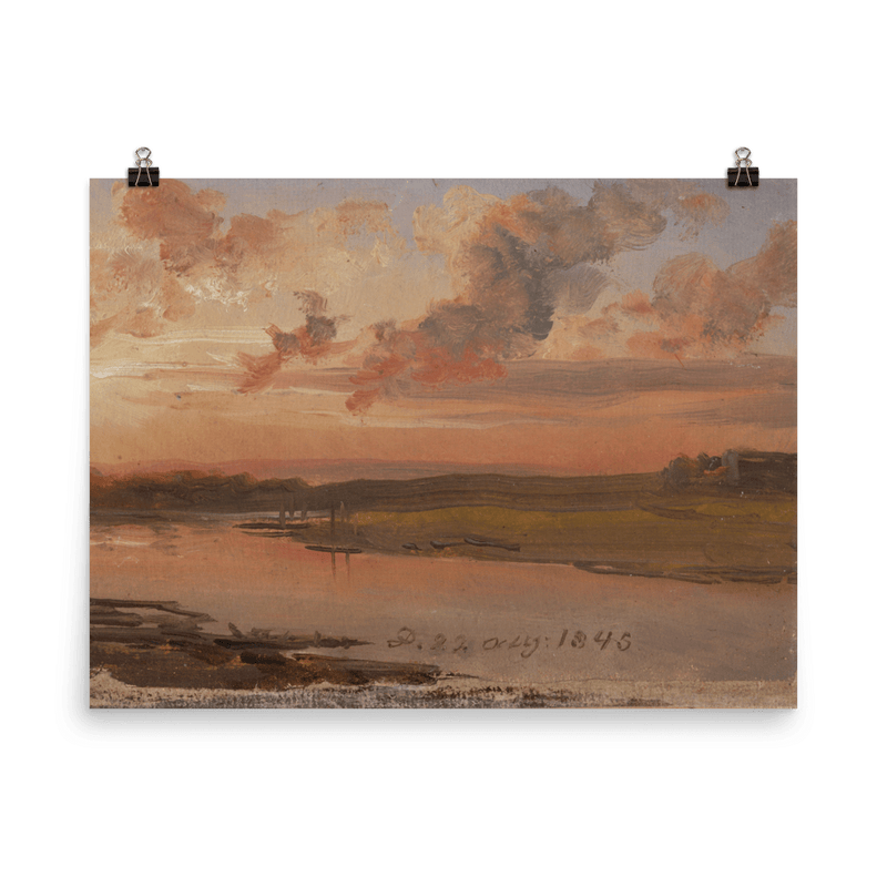 "The Elbe in the Evening" Art Print - Lone Fox