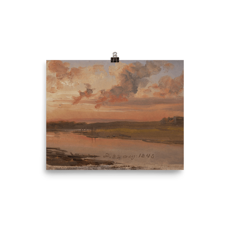 "The Elbe in the Evening" Art Print - Lone Fox