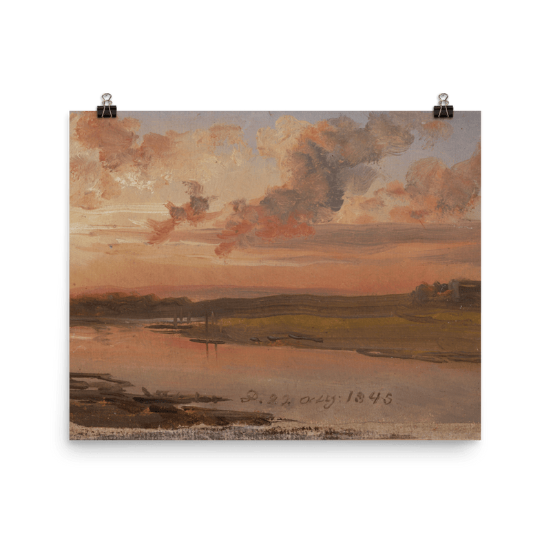 "The Elbe in the Evening" Art Print - Lone Fox