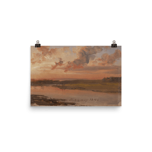 "The Elbe in the Evening" Art Print - Lone Fox