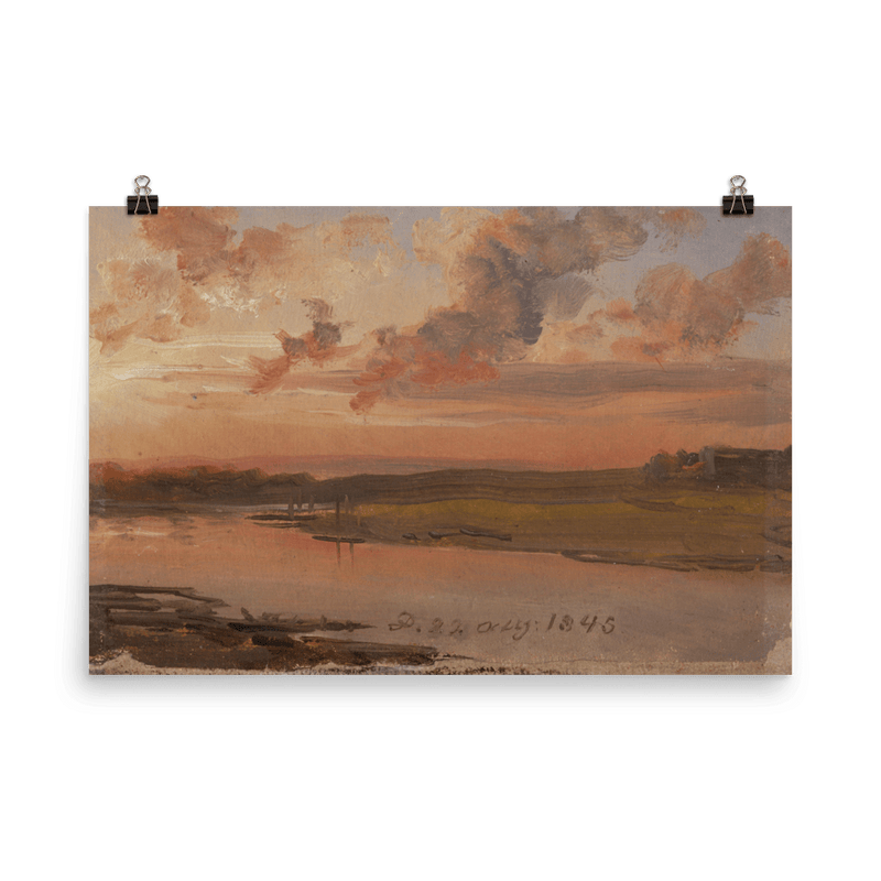 "The Elbe in the Evening" Art Print - Lone Fox