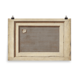 "The Reverse Of A Framed Painting" Art Print - Lone Fox
