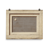 "The Reverse Of A Framed Painting" Art Print - Lone Fox