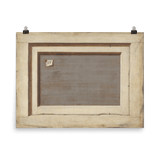 "The Reverse Of A Framed Painting" Art Print - Lone Fox