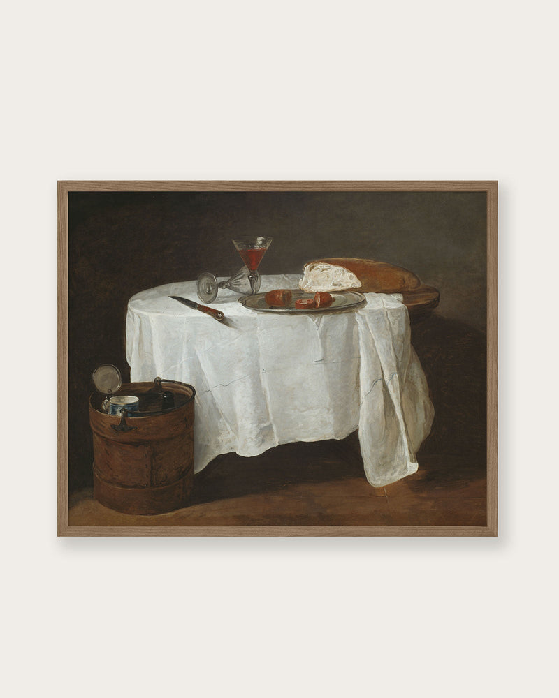 "The White Tablecloth" Art Print - Lone Fox