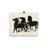 “Three Horses” Art Print - Lone Fox