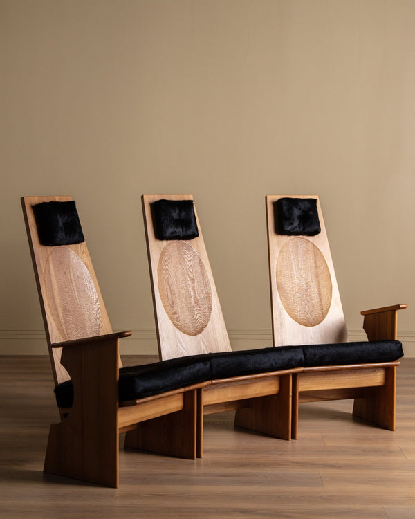 Three - seater by Jean - Jacques Erny, France, 1970's - Lone Fox