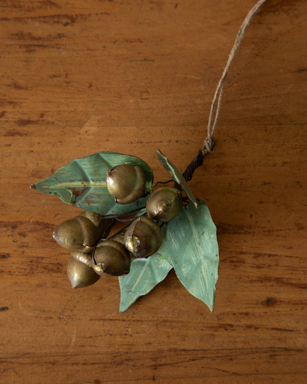 Tole Leaf & Acorn Ornament - Lone Fox