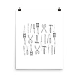 Tools Art Print - Lone Fox