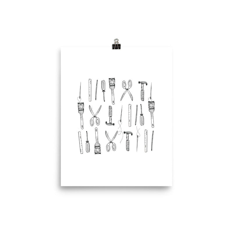 Tools Art Print - Lone Fox