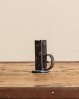Torch Cut Brutalist Steel Match / Candle Holder - Lone Fox