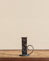 Torch Cut Brutalist Steel Match / Candle Holder - Lone Fox