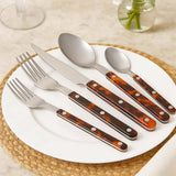 Tortoise Bistro Flatware (Set of 20) - Lone Fox