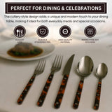 Tortoise Bistro Flatware (Set of 20) - Lone Fox