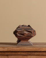 Tramp Art Box on Pedestal Base, Early 20th Century - Lone Fox