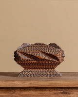 Tramp Art Box on Pedestal Base, Early 20th Century - Lone Fox