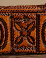 Tramp Art Box with Floral and Circle Motifs, United States, Early 20th Century - Lone Fox