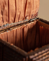 Tramp Art Box with Pin Cushion Top, United States, Early 20th Century - Lone Fox