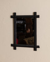 Tramp Art Cross Cornered Mirror, 19th Century - Lone Fox
