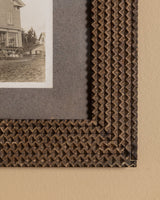 Tramp Art Frame with Original Antique Photograph, American, 19th Century - Lone Fox
