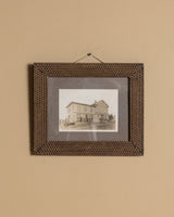 Tramp Art Frame with Original Antique Photograph, American, 19th Century - Lone Fox