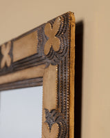 Tramp Art Gilt Mirror, United States, 19th Century - Lone Fox