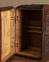 Tramp Art Jewelry Box w/ 2 Drawers, Late 19th Century - Lone Fox