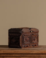 Tramp Art Jewelry Box w/ 2 Drawers, Late 19th Century - Lone Fox