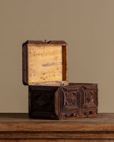 Tramp Art Jewelry Box w/ 2 Drawers, Late 19th Century - Lone Fox