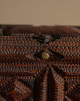 Tramp Art Jewelry Box w/ 2 Drawers, Late 19th Century - Lone Fox