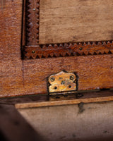 Tramp Art Jewelry Box with Brass Detailing, American, 1910's - Lone Fox