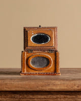 Tramp Art Mirrored Trinket Box, American, Early 20th Century - Lone Fox