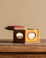 Tramp Art Mirrored Trinket Box, American, Early 20th Century - Lone Fox