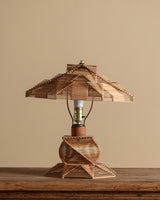 90's-00's X-LAMP ヴィンテージ スペースエイジ Y2K　 モダン Tramp Art Popsicle Stick Table Lamp, 1970's – Lone Fox