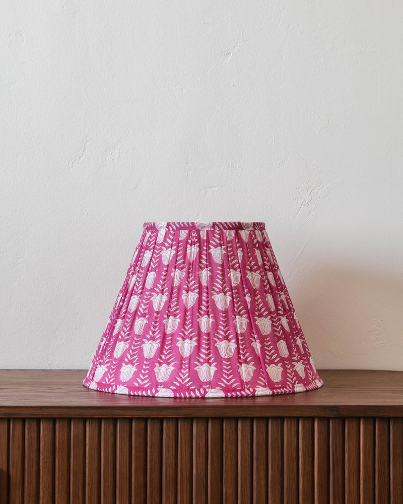 Tulip Gathered Fabric Lampshade - Lone Fox