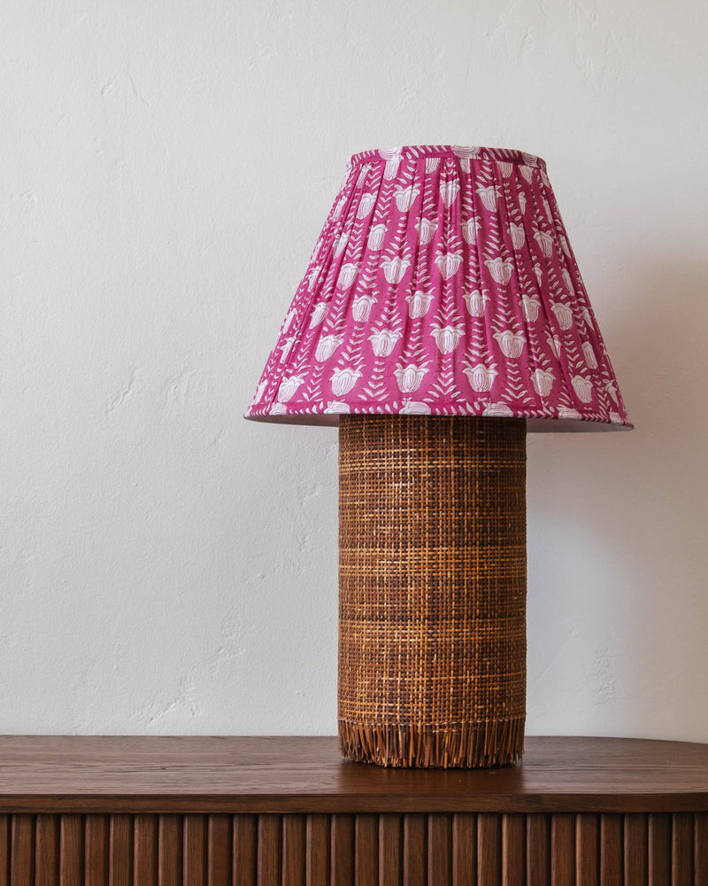 Tulip Gathered Fabric Lampshade - Lone Fox