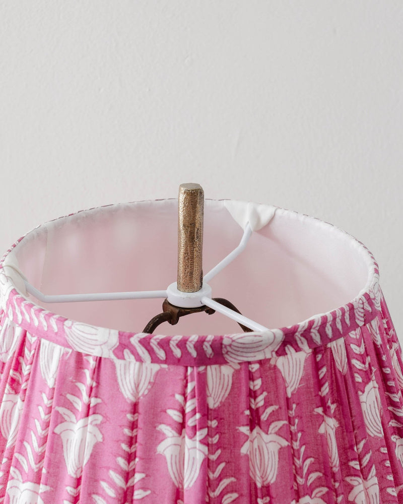 Tulip Gathered Fabric Lampshade - Lone Fox